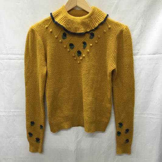 ダズリン dazzlin ニット、セーター 長袖 FREE 無地 マスタード / マスタード /  レディース USED 古着 中古 10110571