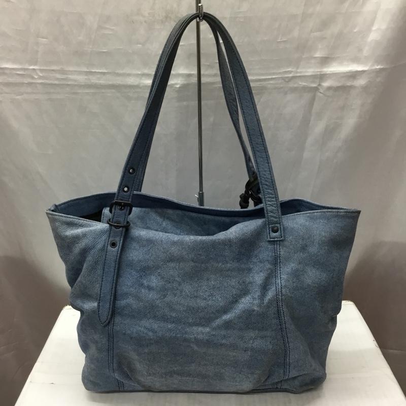 ディケイド DECADE トートバッグ トートバッグ デニムレザー デニム風 ロゴ、文字 青 / ブルー /  メンズ USED 古着 中古 10113720