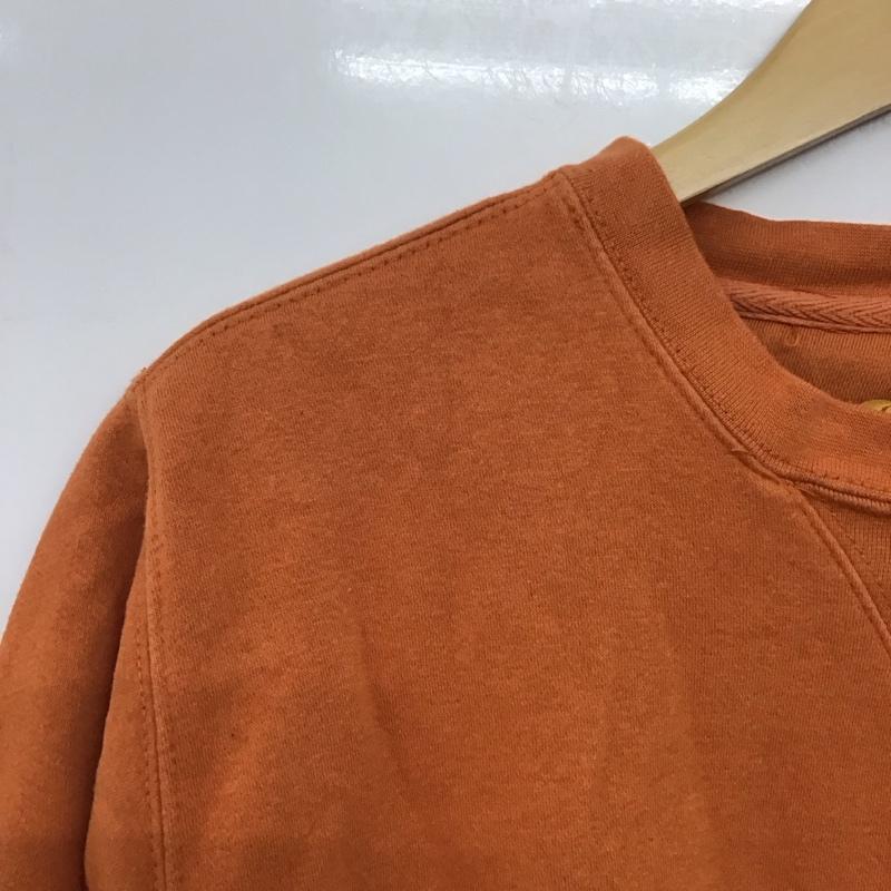 カーハート Carhartt トレーナー 長袖 長袖 L ロゴ、文字 橙 / オレンジ /  メンズ USED 古着 中古 10143400