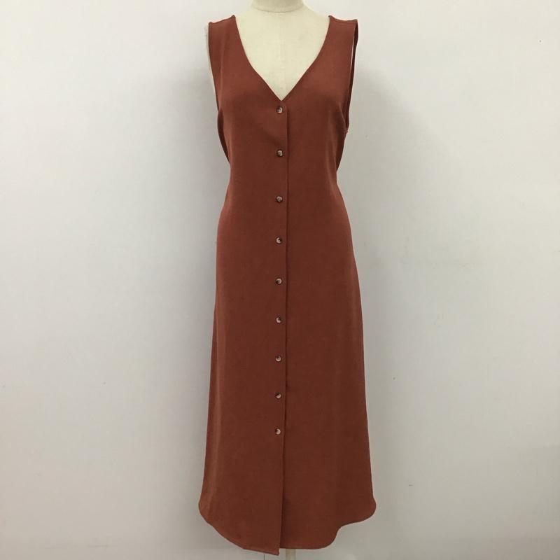 ムルーア MURUA ワンピース ロングスカート 011930300401-01 ロングジレワンピース FREE 無地 桃 / ピンク /  レディース USED 古着 中古 10113077
