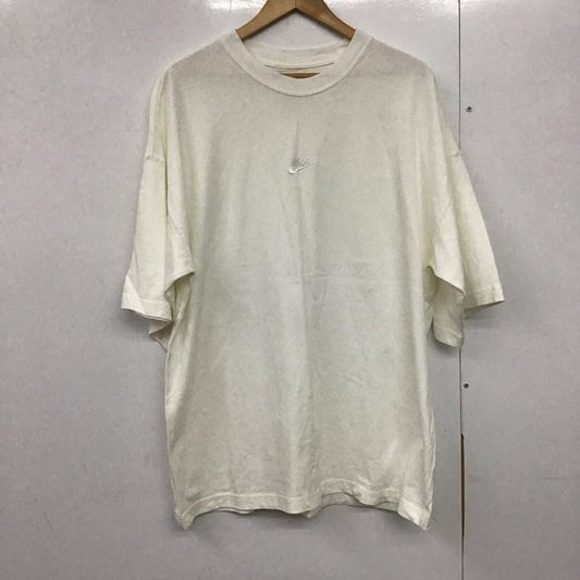 ナイキ NIKE Tシャツ 半袖 半袖カットソー プリントTシャツ クルーネックカットソー L ロゴ、文字 白 / ホワイト /  メンズ USED 古着 中古 10140511