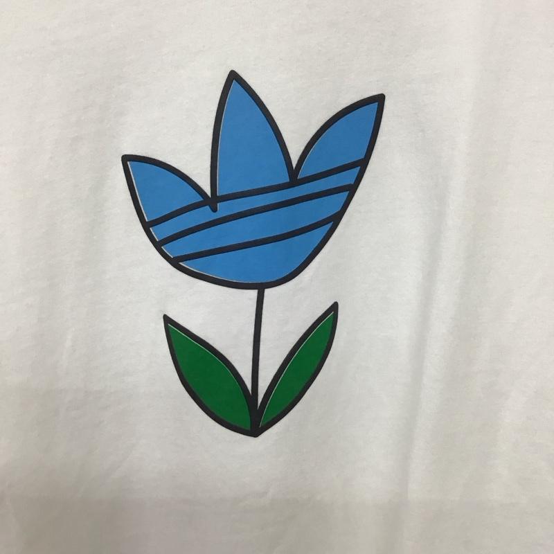 アディダス adidas Tシャツ 半袖 hf2027 オリジナルグラフィックTシャツ プリントTシャツ プリント 白 / ホワイト /  レディース USED 古着 中古 10140134