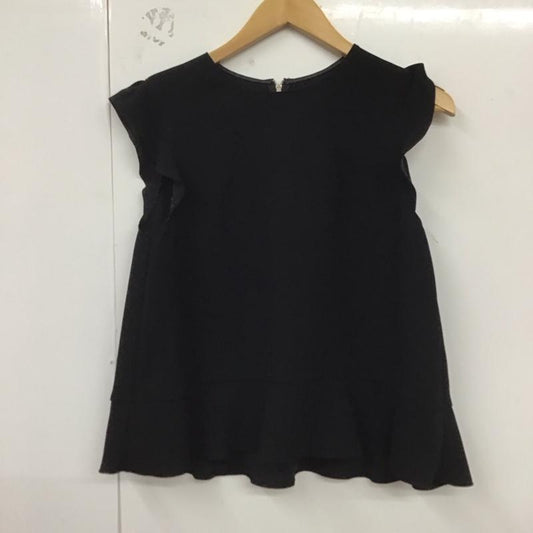 ジルスチュアート JILLSTUART トップス トップス 092-6110046 ノースリーブ 袖フリル M 無地 黒 / ブラック /  レディース USED 古着 中古 10129159