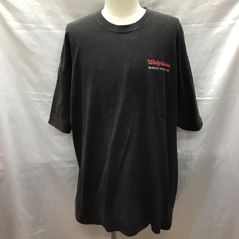 古着 USED Tシャツ 半袖 バックプリント クルーネック 2XL ロゴ、文字 黒 / ブラック /  メンズ USED 古着 中古 10122620