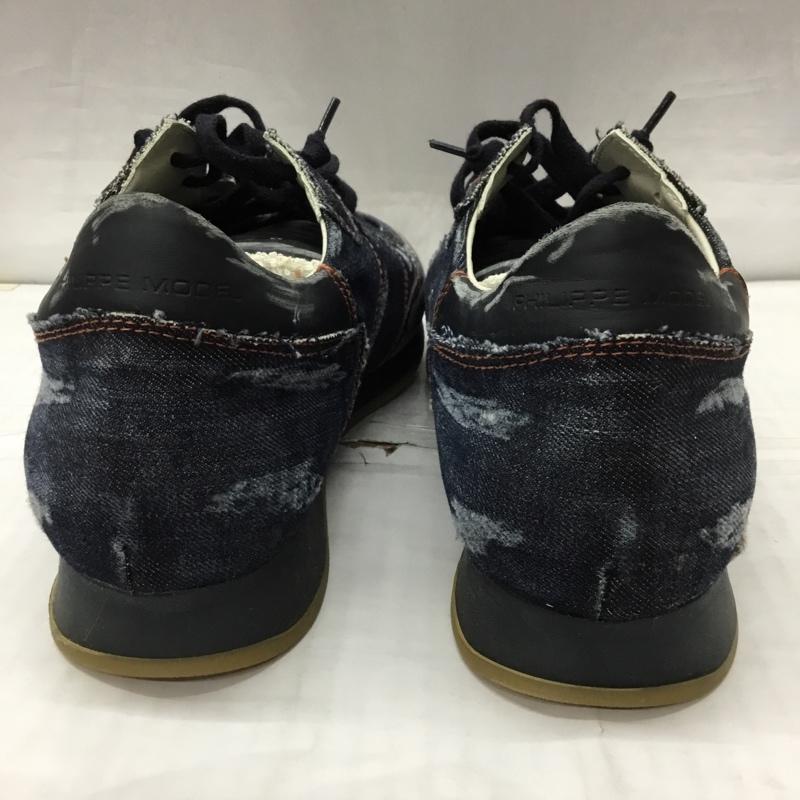 フィリップモデル PHILIPPE MODEL スニーカー スニーカー デニム 45 ワンポイント インディゴ / インディゴ /  メンズ USED 古着 中古 10119661