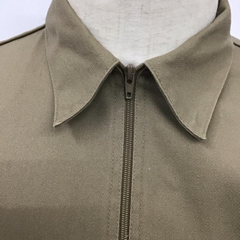 ベンデイビス BEN DAVIS シャツ、ブラウス 半袖 ハーフジップ USA製 S ワンポイント ベージュ / ベージュ /  メンズ USED 古着 中古 10122983