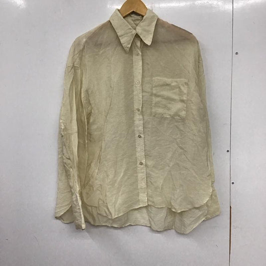 ローリーズファーム LOWRYS FARM シャツ、ブラウス 長袖 FREE 無地 アイボリー / アイボリー /  レディース USED 古着 中古 10137385
