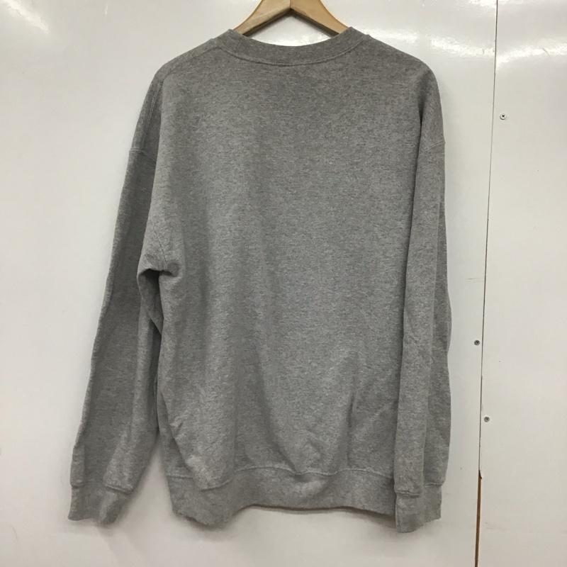 ギルダン GILDAN トレーナー 長袖 長袖トレーナー スウェット クルーネック プルオーバー 古着 L ロゴ、文字 灰 / グレー /  メンズ USED 古着 中古 10145308