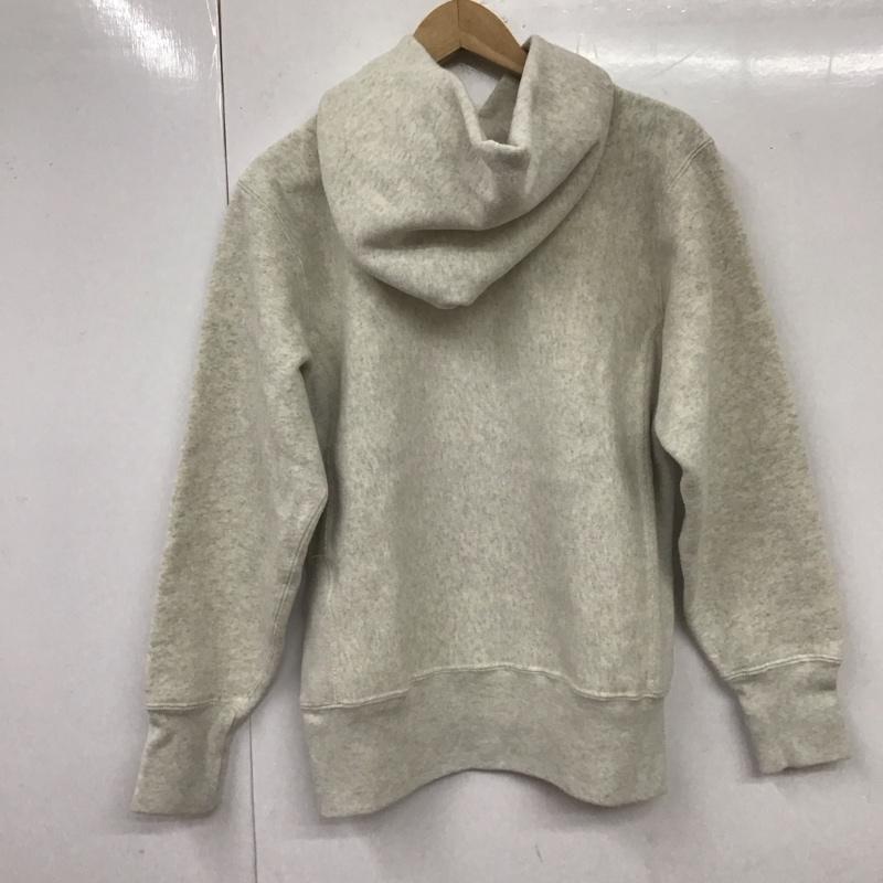 チャンピオン Champion パーカー 長袖 C3-L107 REVERSE WEAVE プルオーバー 裏起毛 M ロゴ、文字 アイボリー / アイボリー /  メンズ USED 古着 中古 10108577