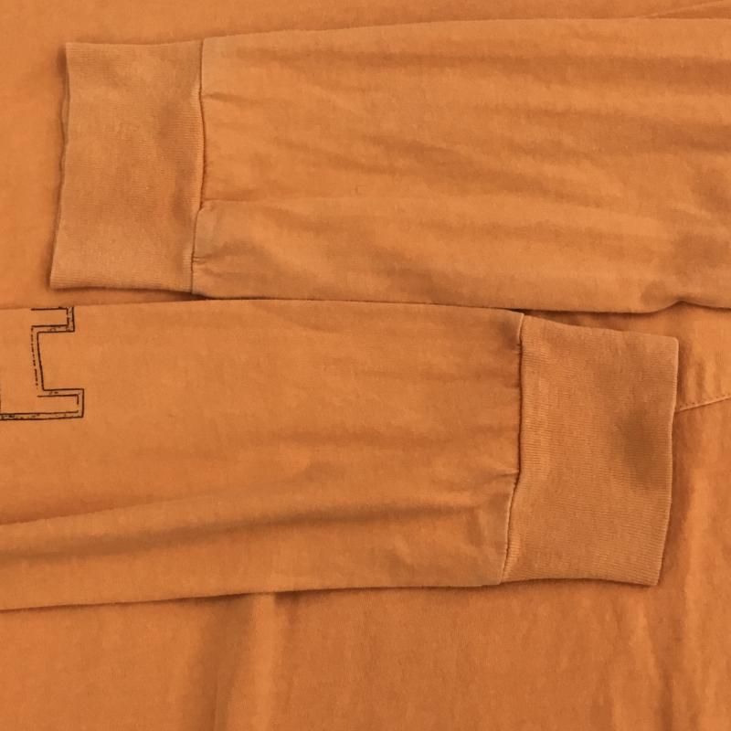 スビ KSUBI カットソー 長袖 S ロゴ、文字 橙 / オレンジ /  メンズ USED 古着 中古 10133854