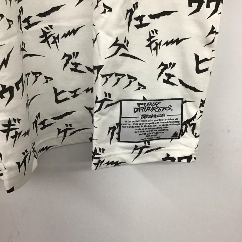 パンクドランカーズ PUNK DRUNKERS タンクトップ タンクトップ タンクトップ ノースリーブカットソー クルーネック プリント 白 / ホワイト /  メンズ USED 古着 中古 10140149