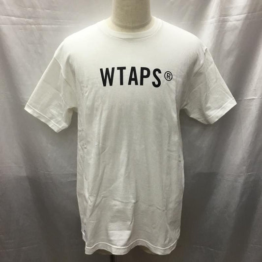 ダブルタップス WTAPS Tシャツ 半袖 半袖カットソー プリントTシャツ クルーネックカットソー 1 ロゴ、文字 白 / ホワイト /  メンズ USED 古着 中古 10114300