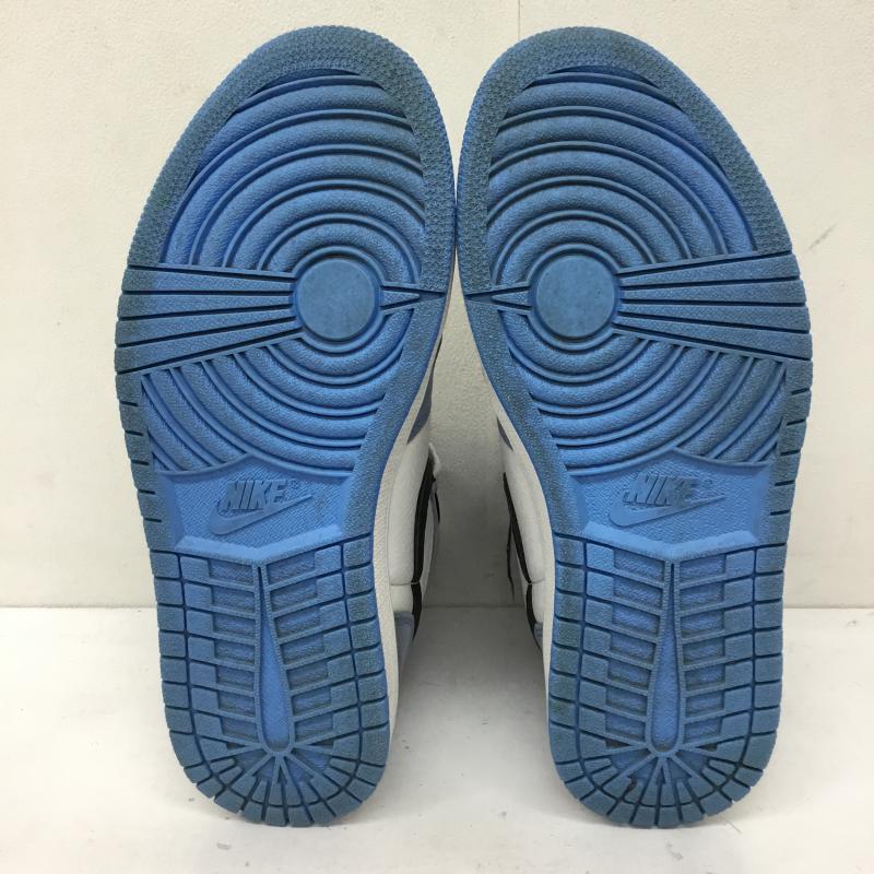 ナイキ NIKE スニーカー スニーカー 555088-134 Air Jordan 1 High OG University Blue 25.5cm ロゴ、文字 白 / ホワイト / X 水色 / ライトブルー /  メンズ USED 古着 中古 10141431