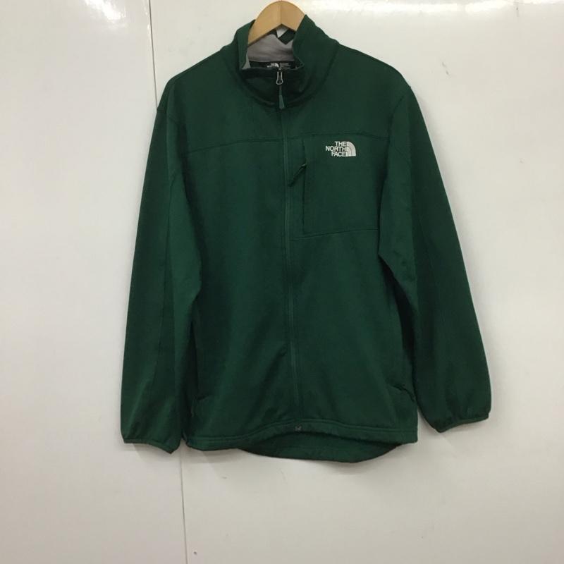 ザノースフェイス THE NORTH FACE ジャケット、上着 ジャケット、ブレザー NF0A3VM8 シンダーハードフェイスフリースフルジップジャケット ジップアップジャケット M 無地 X ロゴ、文字 緑 / グリーン /  メンズ USED 古着 中古 10134933