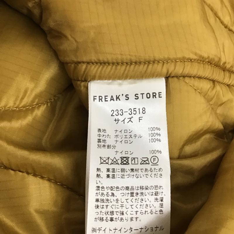 フリークスストア FREAK S STORE ジャケット、上着 ジャケット、ブレザー 233-3518 キルティングジャケット FREE 無地 黄 / イエロー /  レディース USED 古着 中古 10121492