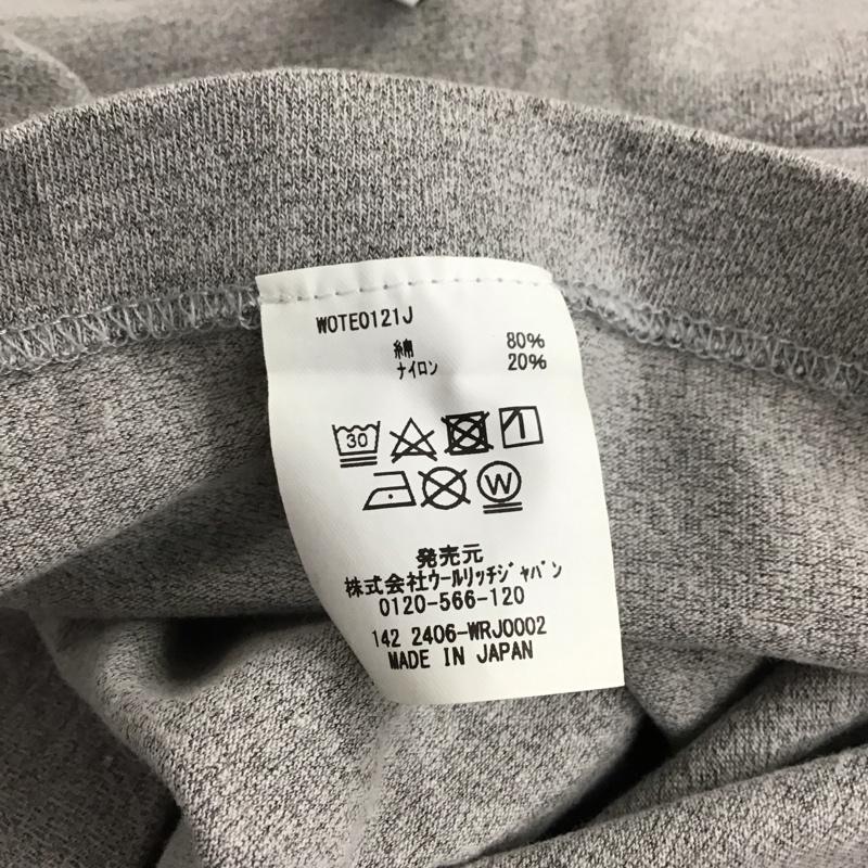 ウールリッチ WOOLRICH Tシャツ 半袖 半袖カットソー プリントTシャツ クルーネックカットソー XS ロゴ、文字 灰 / グレー /  メンズ USED 古着 中古 10140273