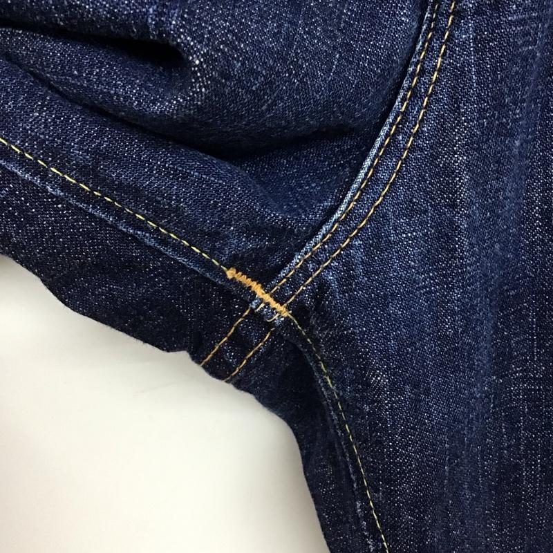 ゴールド GOLD パンツ デニム、ジーンズ デニムパンツ ワイドパンツ カジュアルパンツ M 無地 インディゴ / インディゴ /  メンズ USED 古着 中古 10151004