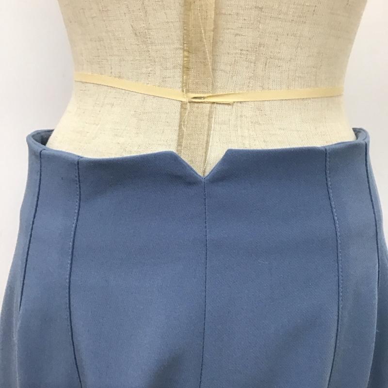 ザラ ZARA パンツ スラックス スラックスパンツ ワイドパンツ カジュアルパンツ センタータックパンツ M 無地 青 / ブルー /  レディース USED 古着 中古 10117834