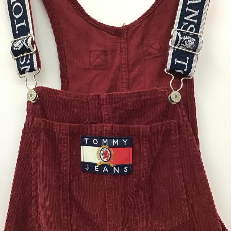 トミー ジーンズ TOMMY JEANS サロペット・オーバーオール サロペット、オーバーオール 90s コーデュロイ 無地 えんじ / ワインレッド /  メンズ USED 古着 中古 10130623