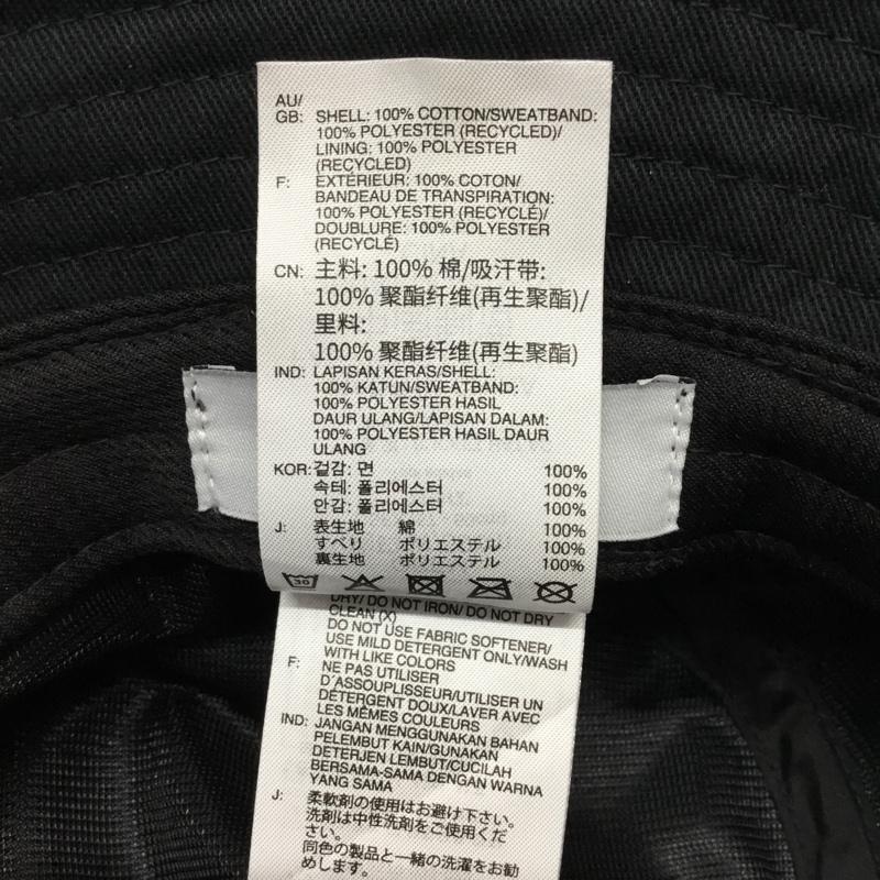 アディダス adidas 帽子 ハット AJ8995 オリジナルス BUCKET HAT CORE バケハ OSFX ロゴ、文字 黒 / ブラック /  メンズ USED 古着 中古 10109220