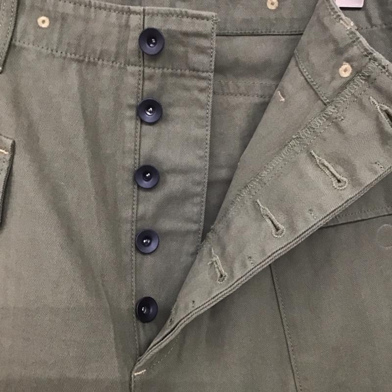 フリーホイーラーズ FREEWHEELERS パンツ ワークパンツ、ペインターパンツ u.s.m.c devil dog m-1944 1940sCIVILIANMILITARYSTYLECLOTHING ミリタリーパンツ 34インチ ロゴ、文字 カーキ / カーキ /  メンズ USED 古着 中古 10139021