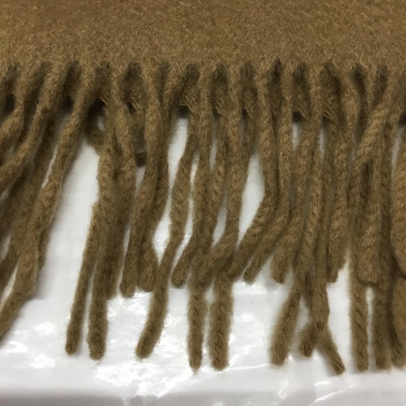 ランバン コレクション LANVIN collection マフラー マフラー カシミヤ フリンジ ロゴ、文字 ベージュ / ベージュ /  メンズ USED 古着 中古 10113643