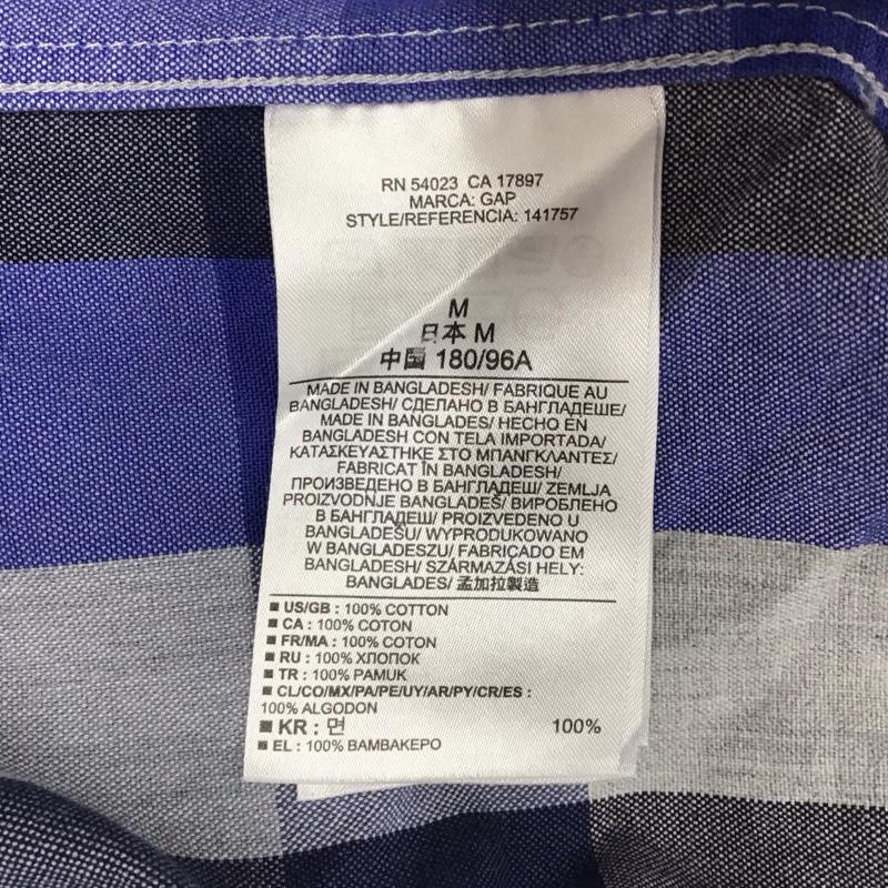 ギャップ GAP シャツ、ブラウス 長袖 長袖シャツ カラーシャツ ポケットシャツ 長袖カットソー チェックシャツ M チェック マルチカラー / マルチカラー /  メンズ USED 古着 中古 10116869