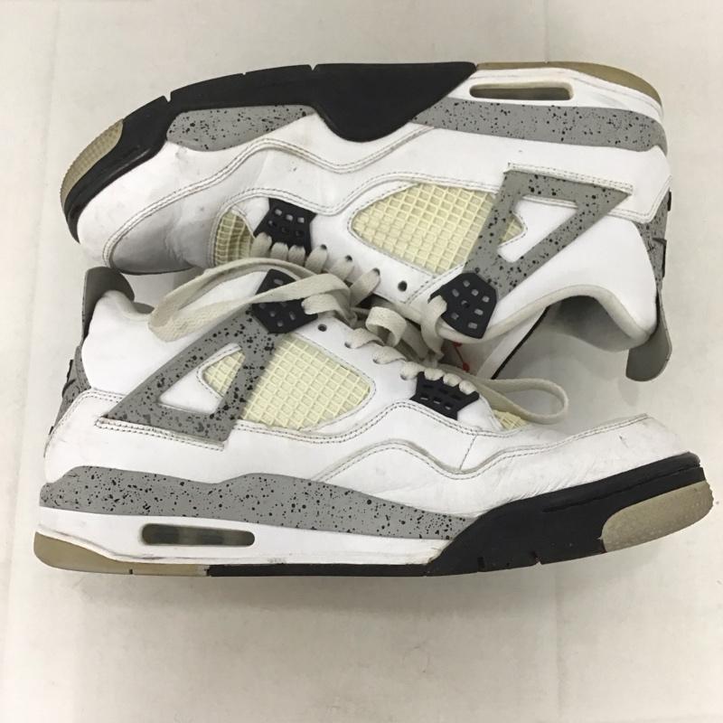 ナイキ NIKE スニーカー スニーカー 840606-192 AIR JORDAN 4 RETRO OG 29cm 箱有 29.0cm ロゴ、文字 白 / ホワイト / X 灰 / グレー / X 黒 / ブラック /  メンズ USED 古着 中古 10141042