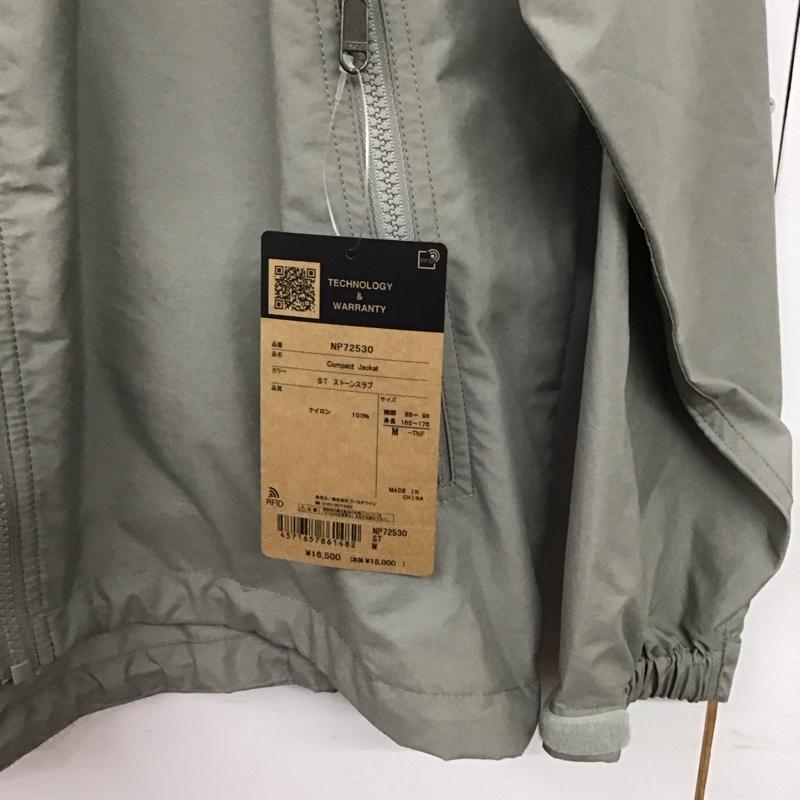 ザノースフェイス THE NORTH FACE ジャケット、上着 ジャンパー、ブルゾン np72530 コンパクトジャケット ジップアップジャケット パーカー M ロゴ、文字 灰 / グレー /  メンズ USED 古着 中古 10150112