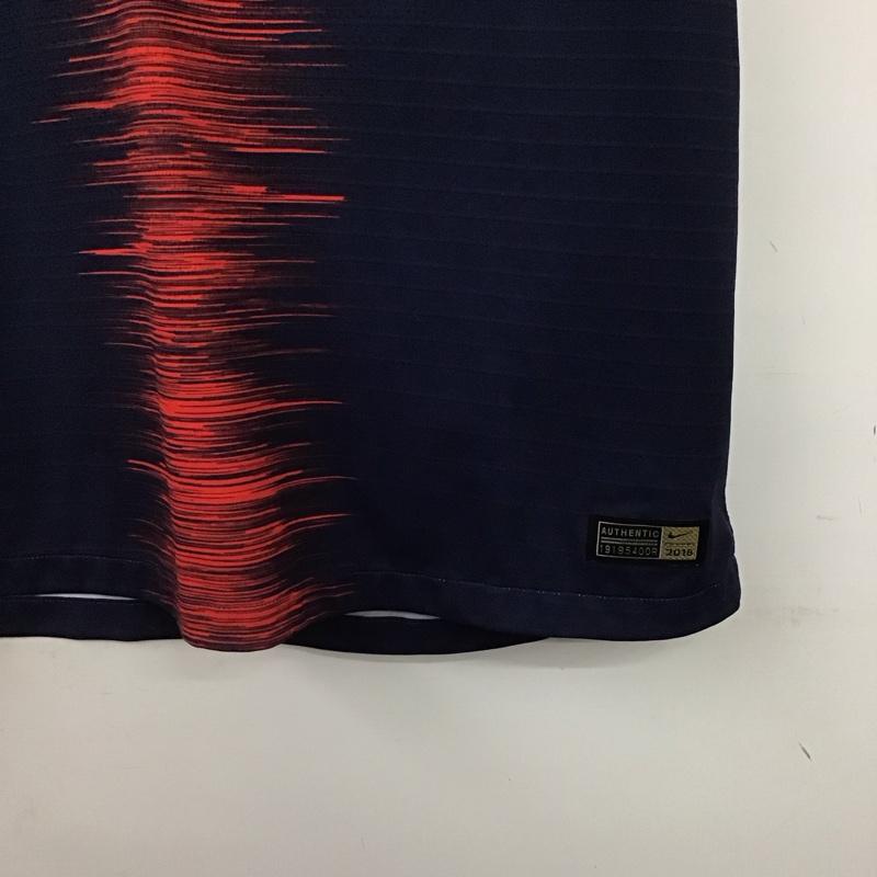 ナイキ NIKE Tシャツ 半袖 Fly Emirates サッカーT L ロゴ、文字 紺 / ネイビー /  メンズ USED 古着 中古 10146354