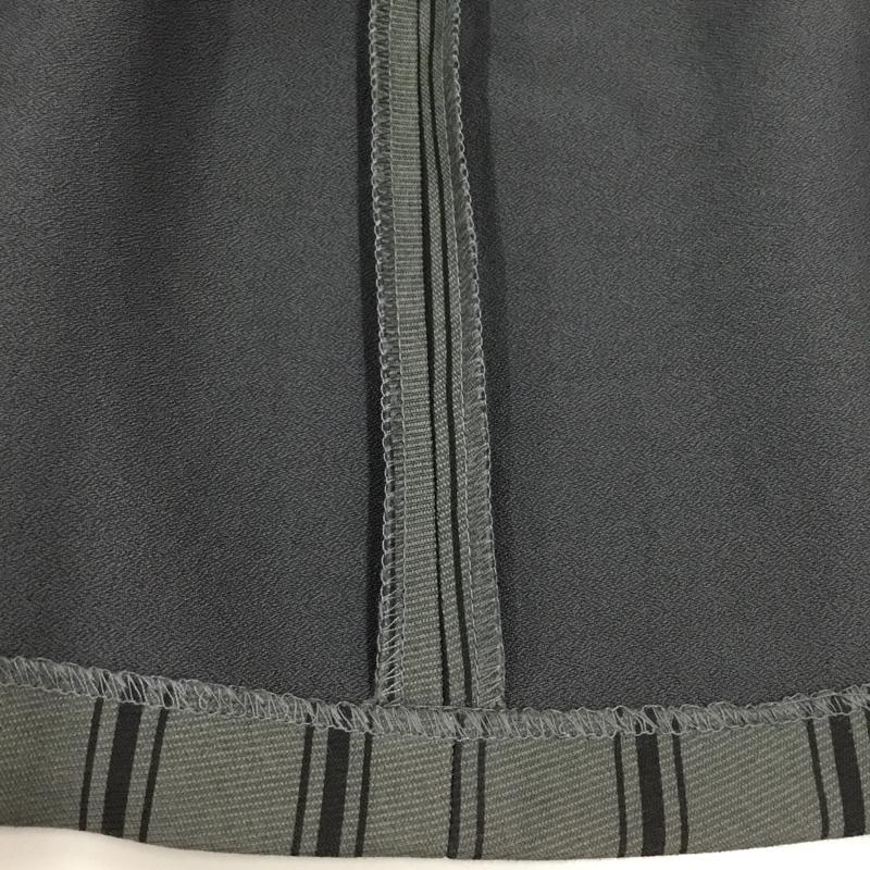ティティーアンドコー titty&Co. スカート ミニスカート ミニスカート フレアスカート ストライプスカート M ストライプ 黒 / ブラック / X 灰 / グレー /  レディース USED 古着 中古 10114266