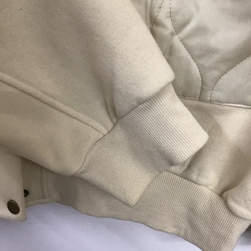 ジャバ Java ジャケット、上着 ジャンパー、ブルゾン JV1050115 キルティング×裏起毛切替ブルゾン XL 無地 オフホワイト / オフホワイト /  レディース USED 古着 中古 10140669
