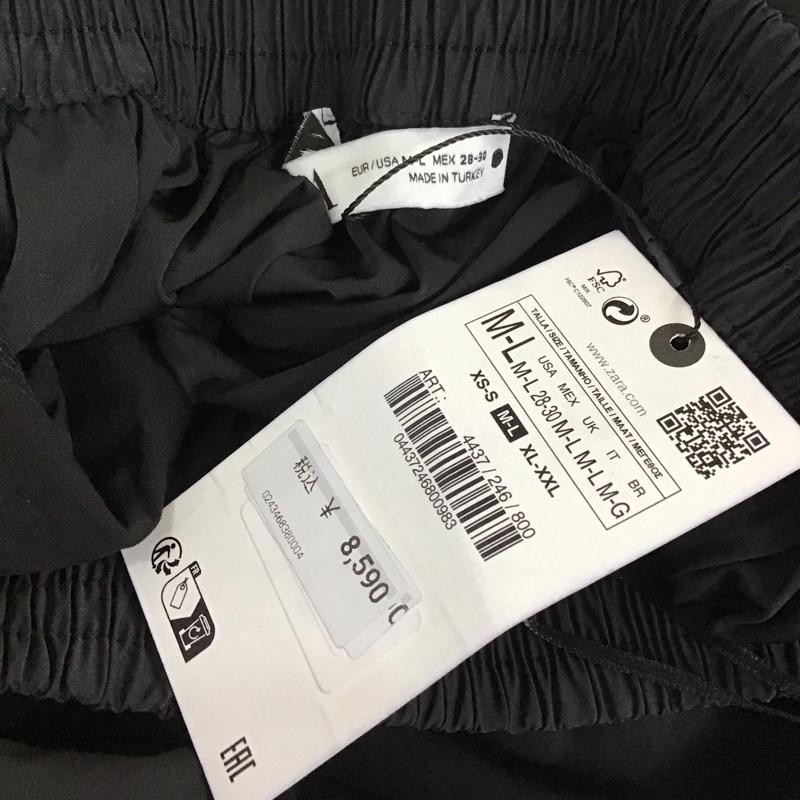 ザラ ZARA スカート ロングスカート 4437 246 800 フレアスカート L 無地 黒 / ブラック /  レディース USED 古着 中古 10115299