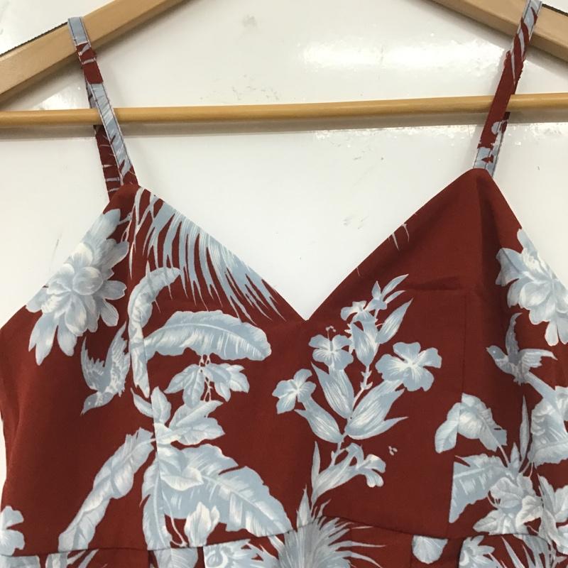 スライ SLY ワンピース ロングスカート 030CSK33-7580 EXOTIC PLANTS OP キャミワンピース 1 花柄 えんじ / ワインレッド /  レディース USED 古着 中古 10107172