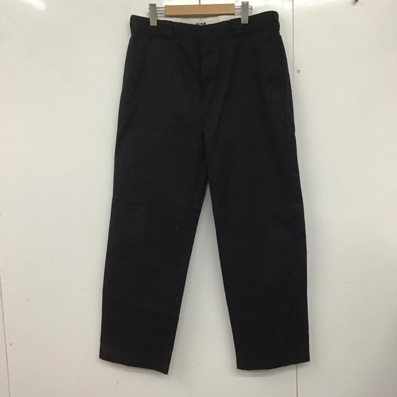 ディッキーズ Dickies パンツ ワークパンツ、ペインターパンツ ワークパンツ ワイドパンツ カジュアルパンツ 36インチ 無地 黒 / ブラック /  メンズ USED 古着 中古 10143133