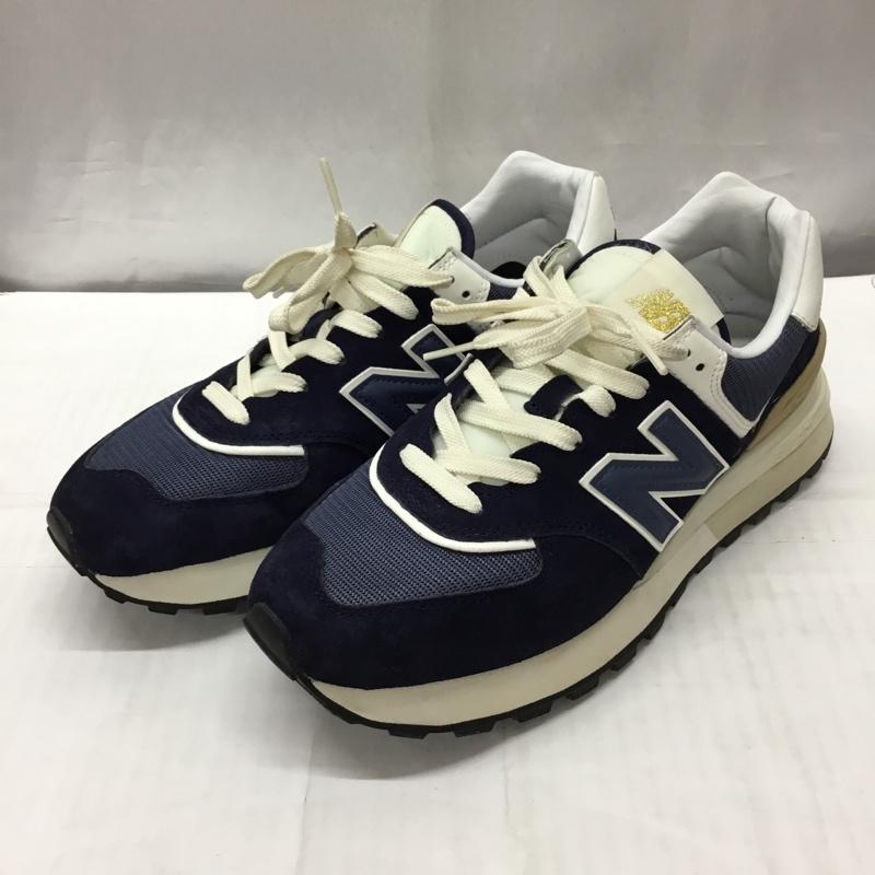 ニューバランス New Balance スニーカー スニーカー U574LGBB 27cm 27.0cm ロゴ、文字 紺 / ネイビー / X 白 / ホワイト /  メンズ USED 古着 中古 10117622