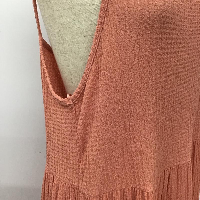 ザラ ZARA ワンピース ロングスカート 1165 183 679 キャミワンピ ティアード L 無地 桃 / ピンク /  レディース USED 古着 中古 10113505