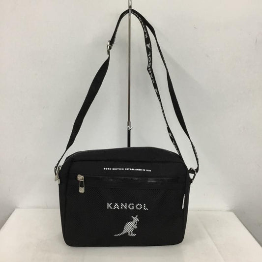 カンゴール KANGOL ショルダーバッグ ショルダーバッグ メッシュポケット ロゴ、文字 黒 / ブラック /  メンズ USED 古着 中古 10149823