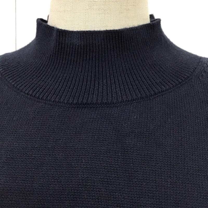 トミーヒルフィガー TOMMY HILFIGER ワンピース ロングスカート 長袖ニットワンピース ロングニットワンピース S ロゴ、文字 紺 / ネイビー /  レディース USED 古着 中古 10117937