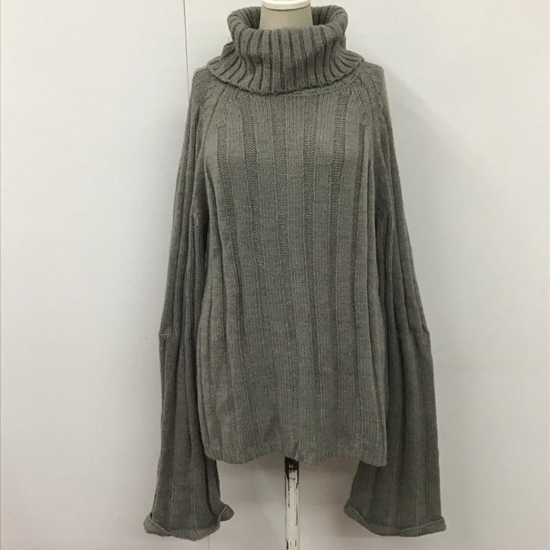 アーバンリサーチ URBAN RESEARCH ニット、セーター 長袖 ｗｈ87-22ｎ035 ハイネックニット FREE 無地 灰 / グレー /  レディース USED 古着 中古 10121354