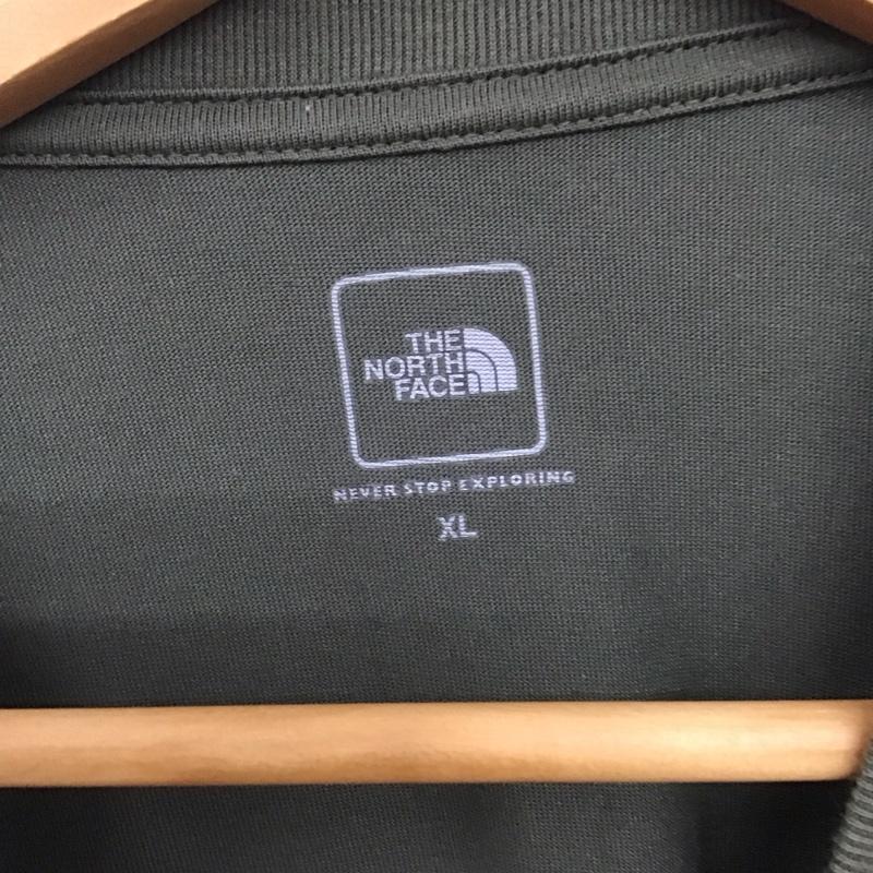 ザノースフェイス THE NORTH FACE Tシャツ 半袖 nt321003a S/SSimpleLogoPocketTee 半袖カットソー クルーネックカットソー XL ロゴ、文字 カーキ / カーキ /  メンズ USED 古着 中古 10136186