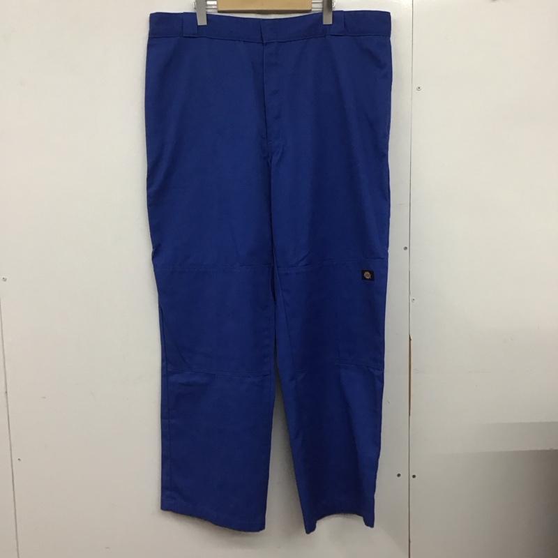 ディッキーズ Dickies パンツ ワークパンツ、ペインターパンツ ワークパンツ ワイドパンツ カジュアルパンツ 40 ロゴ、文字 青 / ブルー /  メンズ USED 古着 中古 10148323
