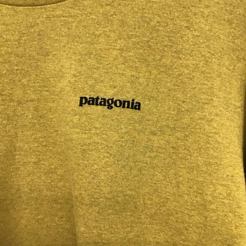 パタゴニア patagonia Tシャツ 長袖 L プリント マスタード / マスタード /  メンズ USED 古着 中古 10143313