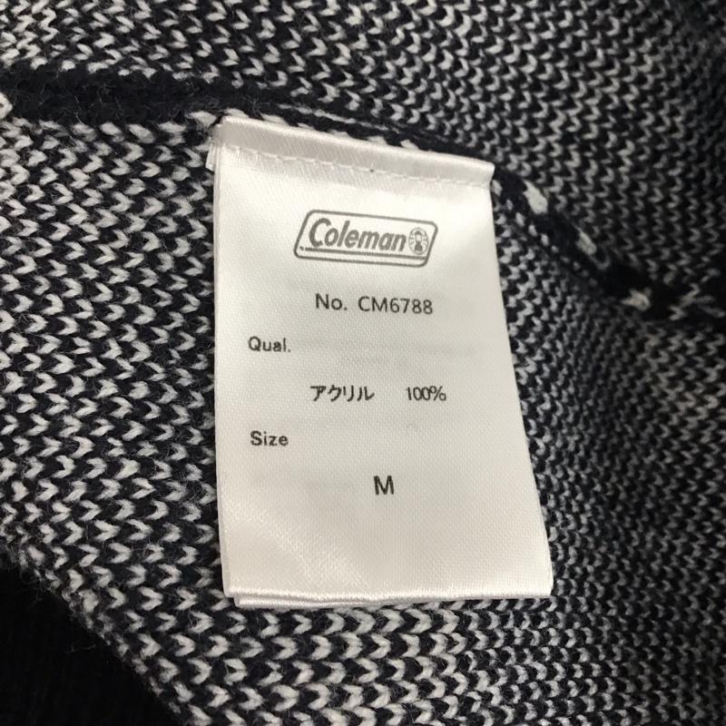 コールマン Coleman ニット、セーター 長袖 長袖ニットカットソー ニット セーター クルーネックニット M ロゴ、文字 紺 / ネイビー /  メンズ USED 古着 中古 10116617
