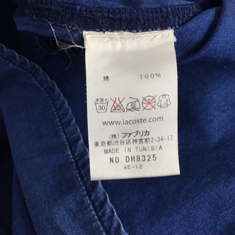 ラコステ LACOSTE ポロシャツ 半袖 5 無地 インディゴ / インディゴ /  メンズ USED 古着 中古 10130759