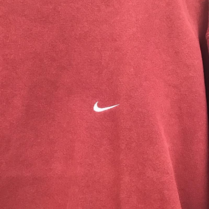 ナイキ NIKE トレーナー 長袖 長袖トレーナー スウェット クルーネック プルオーバー ロゴ、文字 えんじ / ワインレッド /  メンズ USED 古着 中古 10145637