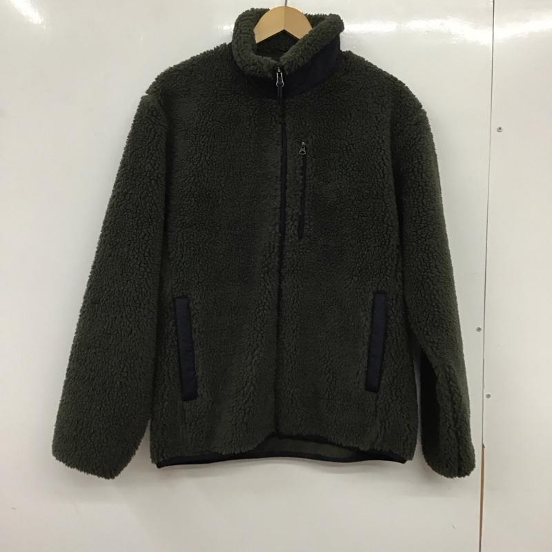 ユニクロ UNIQLO ジャケット、上着 ジャケット、ブレザー 341-450200 防風アウターフリースジャケット ジップアップジャケット M 無地 緑 / グリーン /  メンズ USED 古着 中古 10135510