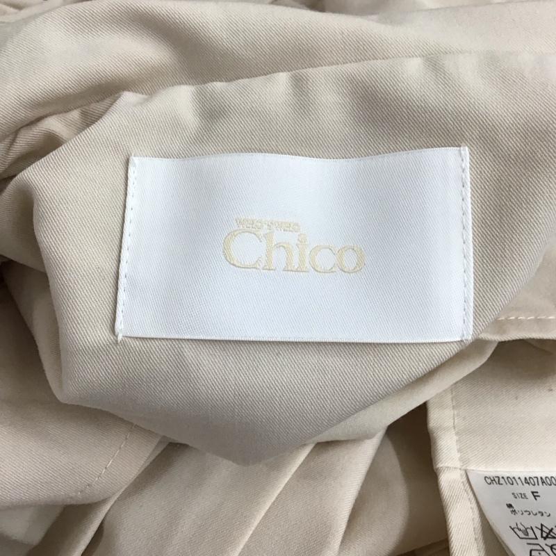 フーズフーチコ who s who Chico ベスト ベスト CHZ1011407A0001 バックプリーツトレンチベスト FREE 無地 アイボリー / アイボリー /  レディース USED 古着 中古 10114089
