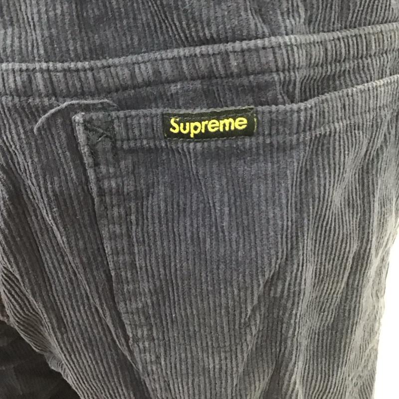 シュプリーム Supreme パンツ ワークパンツ、ペインターパンツ 17AW CorduroyWorkPant カジュアルパンツ ストレートパンツ 32インチ 無地 紺 / ネイビー /  メンズ USED 古着 中古 10106350
