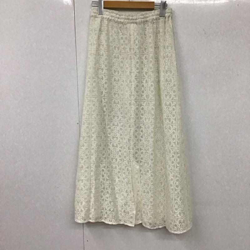 ニコアンド niko and... スカート ロングスカート NKN33501RM 2way レイヤードレーススカート FREE 無地 白 / ホワイト /  レディース USED 古着 中古 10131823